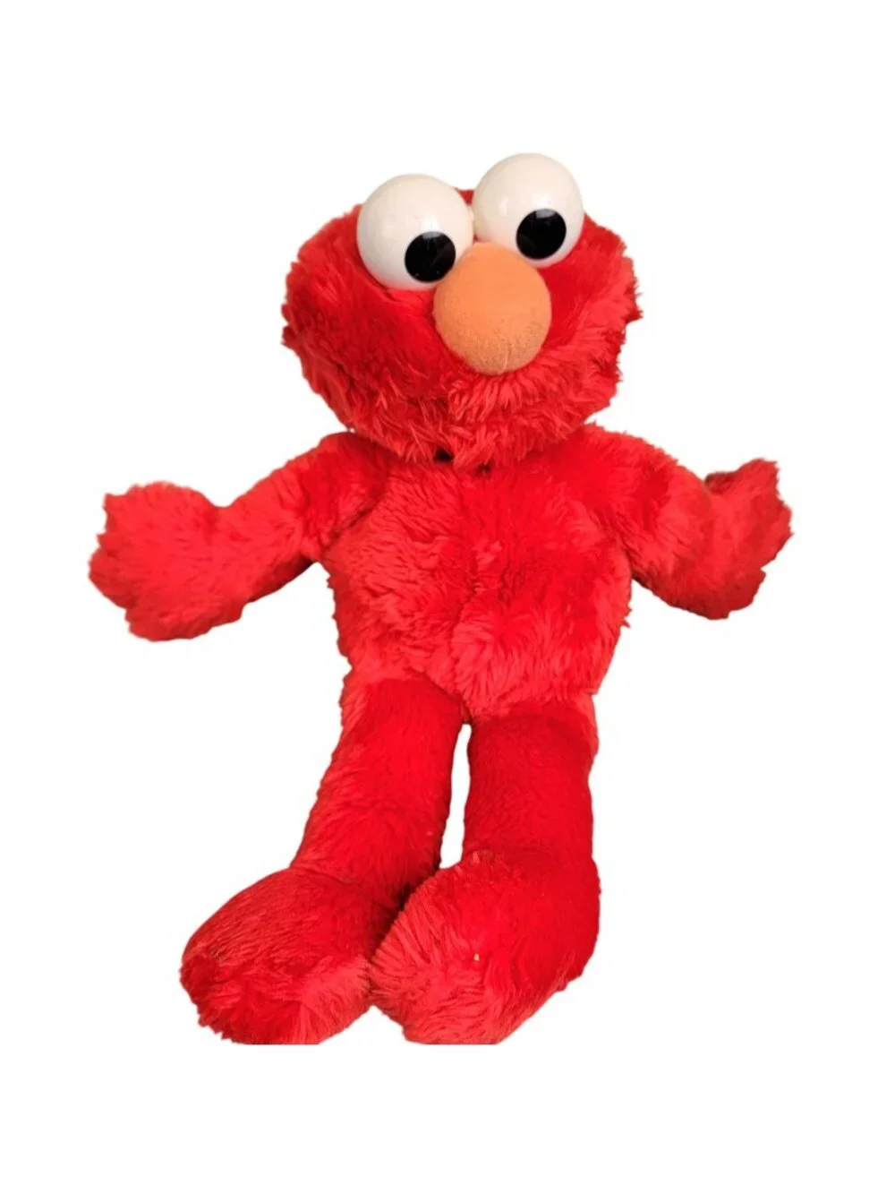 Vintage 1997 Talking Elmo Stuffed Animal 14 inch Red Fuzzy Toy 90s Retro Child
